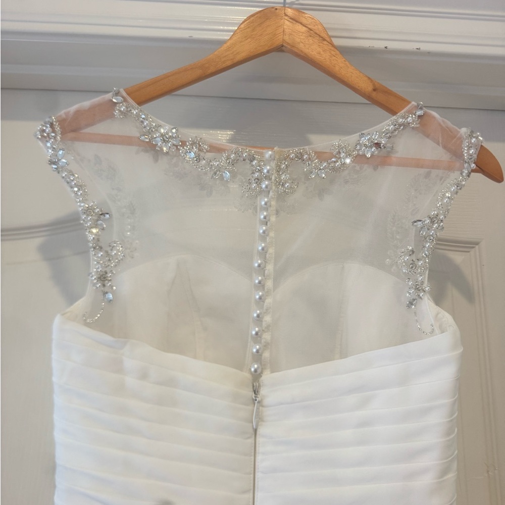 NWT Azazie Sz 4 Kamora Ivory Wedding Dress #AZ411452 - Picture 4 of 12
